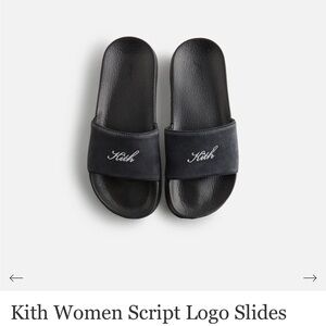 KITH LOGO SCRIPT SLIDES - BRAND NEW